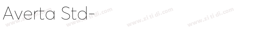 Averta Std字体转换